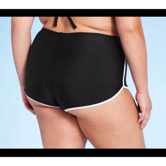 Women's High Waist Cheeky Dolphin Swimsuit  Boy shorts - Wild Fable 2X NWT - Picture 2 of 4